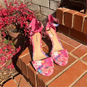Gianni Bini Pink and Blue Stiletto Heels. Size 9.5